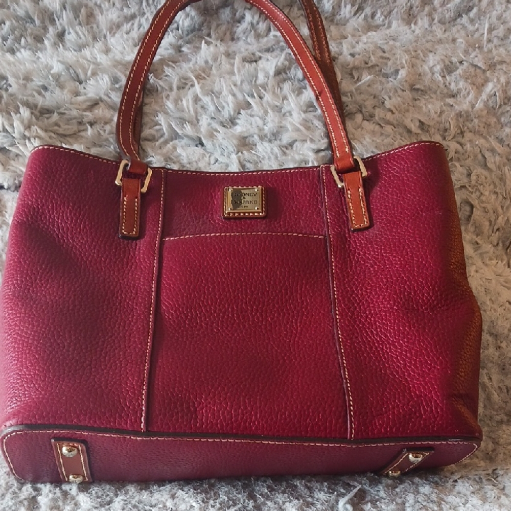 Dooney & Bourke Burgundy Leather Tote